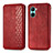 Custodia Portafoglio In Pelle Cover con Supporto S01D per Realme C33 (2023) Rosso