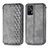 Custodia Portafoglio In Pelle Cover con Supporto S01D per Realme GT 5G Grigio