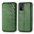 Custodia Portafoglio In Pelle Cover con Supporto S01D per Realme GT 5G Verde