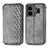 Custodia Portafoglio In Pelle Cover con Supporto S01D per Realme GT Neo5 240W 5G Grigio