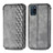 Custodia Portafoglio In Pelle Cover con Supporto S01D per Realme V11 5G Grigio