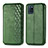 Custodia Portafoglio In Pelle Cover con Supporto S01D per Realme V11 5G Verde