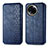 Custodia Portafoglio In Pelle Cover con Supporto S01D per Realme V50 5G Blu