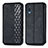 Custodia Portafoglio In Pelle Cover con Supporto S01D per Samsung Galaxy A02 Nero