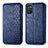 Custodia Portafoglio In Pelle Cover con Supporto S01D per Samsung Galaxy A02s Blu