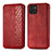 Custodia Portafoglio In Pelle Cover con Supporto S01D per Samsung Galaxy A03 Rosso