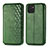 Custodia Portafoglio In Pelle Cover con Supporto S01D per Samsung Galaxy A03 Verde