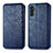 Custodia Portafoglio In Pelle Cover con Supporto S01D per Samsung Galaxy A04s Blu