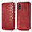 Custodia Portafoglio In Pelle Cover con Supporto S01D per Samsung Galaxy A04s Rosso