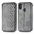 Custodia Portafoglio In Pelle Cover con Supporto S01D per Samsung Galaxy A11 Grigio