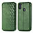 Custodia Portafoglio In Pelle Cover con Supporto S01D per Samsung Galaxy A11 Verde