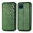 Custodia Portafoglio In Pelle Cover con Supporto S01D per Samsung Galaxy A12 Verde