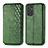 Custodia Portafoglio In Pelle Cover con Supporto S01D per Samsung Galaxy A15 LTE Verde