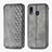 Custodia Portafoglio In Pelle Cover con Supporto S01D per Samsung Galaxy A20 Grigio