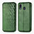 Custodia Portafoglio In Pelle Cover con Supporto S01D per Samsung Galaxy A20 Verde