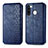 Custodia Portafoglio In Pelle Cover con Supporto S01D per Samsung Galaxy A21 European Blu