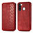 Custodia Portafoglio In Pelle Cover con Supporto S01D per Samsung Galaxy A21 European Rosso