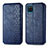 Custodia Portafoglio In Pelle Cover con Supporto S01D per Samsung Galaxy A22 4G Blu