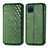 Custodia Portafoglio In Pelle Cover con Supporto S01D per Samsung Galaxy A22 4G Verde