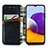 Custodia Portafoglio In Pelle Cover con Supporto S01D per Samsung Galaxy A22 5G