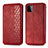 Custodia Portafoglio In Pelle Cover con Supporto S01D per Samsung Galaxy A22 5G Rosso