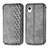 Custodia Portafoglio In Pelle Cover con Supporto S01D per Samsung Galaxy A22 5G SC-56B Grigio