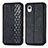 Custodia Portafoglio In Pelle Cover con Supporto S01D per Samsung Galaxy A22 5G SC-56B Nero