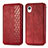 Custodia Portafoglio In Pelle Cover con Supporto S01D per Samsung Galaxy A22 5G SC-56B Rosso