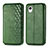 Custodia Portafoglio In Pelle Cover con Supporto S01D per Samsung Galaxy A22 5G SC-56B Verde