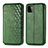 Custodia Portafoglio In Pelle Cover con Supporto S01D per Samsung Galaxy A22 5G Verde