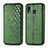 Custodia Portafoglio In Pelle Cover con Supporto S01D per Samsung Galaxy A30 Verde