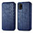 Custodia Portafoglio In Pelle Cover con Supporto S01D per Samsung Galaxy A31 Blu