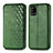 Custodia Portafoglio In Pelle Cover con Supporto S01D per Samsung Galaxy A31 Verde