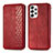 Custodia Portafoglio In Pelle Cover con Supporto S01D per Samsung Galaxy A33 5G Rosso