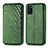 Custodia Portafoglio In Pelle Cover con Supporto S01D per Samsung Galaxy A41 Verde