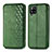 Custodia Portafoglio In Pelle Cover con Supporto S01D per Samsung Galaxy A42 5G Verde