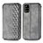 Custodia Portafoglio In Pelle Cover con Supporto S01D per Samsung Galaxy A51 5G Grigio