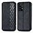 Custodia Portafoglio In Pelle Cover con Supporto S01D per Samsung Galaxy A52 4G Nero