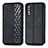 Custodia Portafoglio In Pelle Cover con Supporto S01D per Samsung Galaxy A70S Nero