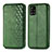 Custodia Portafoglio In Pelle Cover con Supporto S01D per Samsung Galaxy A71 4G A715 Verde