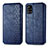 Custodia Portafoglio In Pelle Cover con Supporto S01D per Samsung Galaxy A71 5G Blu