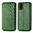 Custodia Portafoglio In Pelle Cover con Supporto S01D per Samsung Galaxy A71 5G Verde