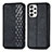 Custodia Portafoglio In Pelle Cover con Supporto S01D per Samsung Galaxy A73 5G Nero