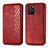 Custodia Portafoglio In Pelle Cover con Supporto S01D per Samsung Galaxy A91 Rosso
