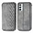 Custodia Portafoglio In Pelle Cover con Supporto S01D per Samsung Galaxy F23 5G Grigio