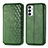 Custodia Portafoglio In Pelle Cover con Supporto S01D per Samsung Galaxy F23 5G Verde