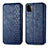 Custodia Portafoglio In Pelle Cover con Supporto S01D per Samsung Galaxy F42 5G Blu