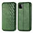 Custodia Portafoglio In Pelle Cover con Supporto S01D per Samsung Galaxy F42 5G Verde