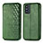 Custodia Portafoglio In Pelle Cover con Supporto S01D per Samsung Galaxy F52 5G Verde