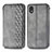 Custodia Portafoglio In Pelle Cover con Supporto S01D per Samsung Galaxy M01 Core Grigio